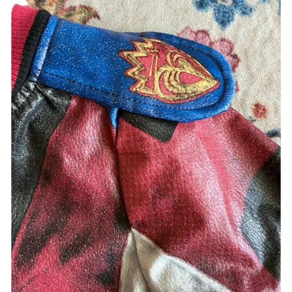 Disney Descendants Evie Girls Jacket Size 4 Red Blue Black Costume